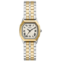 Fossil Women's Watch - Harlow Quartz Cream Dial Two Tone Steel Bracelet | ES5362