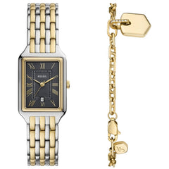 Fossil Women's Watch and Bracelet Set - Raquel Grey Dial Stainless Steel | ES5376SET