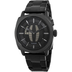 Fossil Men's Watch - Machine Big Tic Quartz Black Stainless Steel Bracelet | FS6156