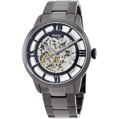 Fossil Men's Watch - Townsman Automatic Skeleton Dial Gunmetal Steel Bracelet | ME3268
