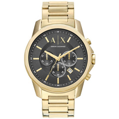 Armani Exchange Men's Watch - Banks Chronograph Yellow Gold Steel Bracelet | AX1721