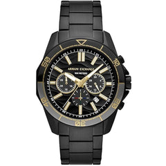 Armani Exchange Men's Watch - Chronograph Black Stainless Steel Bracelet | AX1963