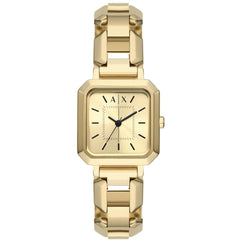 Armani Exchange Women's Watch - Leila Quartz Yellow Gold Steel Bracelet | AX5721