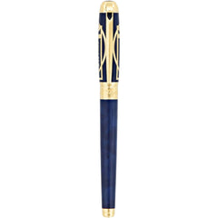 S.T. Dupont Rollerball Pen - Line D Vitruvian Man Prestige Blue Lacquer | 412040L