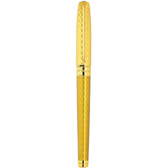 S.T. Dupont Fountain Pen - Line D Eternity Dragon Honey Gold, Medium Nib | 420029L