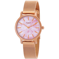 Timex Women's Watch - Transcend White and Pink Marble Dial Bracelet | TW2T81000ZA