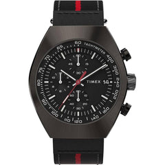 Timex Men's Watch - Legacy Chronograph Black and Red Fabric Strap Date | TW2W50200VQ