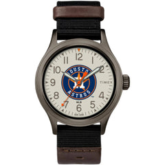 Timex Men's Watch - Clutch Houston Astros Quartz Beige and Blue Dial | TWZBASTMBYZ