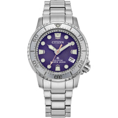 Citizen Men's Watch - Promaster Dive Eco-Drive Purple Dial Bracelet | EO2027-50X