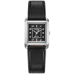 Citizen Women's Watch - L Bianca Eco-Drive Black Dial Leather Strap | EW5600-01E