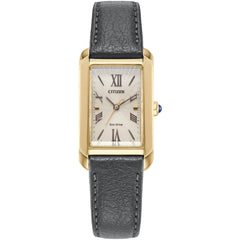 Citizen Women's Watch - L Bianca Eco-Drive Silver Dial Gunmetal Strap | EW5622-09P