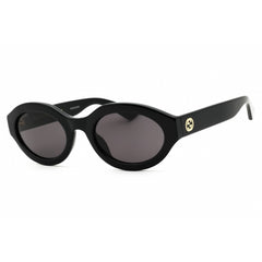 Gucci Women's Sunglasses - Black Injected Propionate Oval Full Rim Frame | GG1579S 001