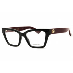 Gucci Women's Eyeglasses - Black/Burgundy Injected Propionate Frame | GG1715O 008