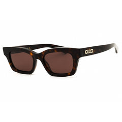 Gucci Women's Sunglasses - Shiny Dark Havana Acetate Full Rim Frame | GG1790S 002