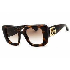 Gucci Women's Sunglasses - Havana Injected Propionate Oversized Frame | GG1975S 003