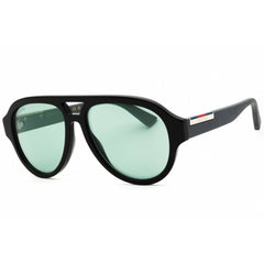 Gucci Men's Sunglasses - Black Acetate Full Rim Green Lens Oval Frame | GG2088S 002