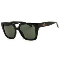 Gucci Women's Sunglasses - Black Injected Propionate Rectangular Frame | GG2102S 001
