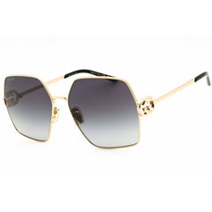 Gucci Women's Sunglasses - Gold Metal Full Rim Oversized Shape Frame | GG2163S 001