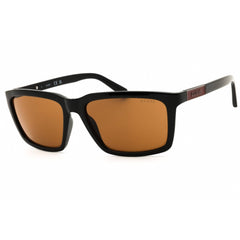 Guess Factory Men's Sunglasses - Shiny Black Rectangular Shape Frame | GF00062 01E