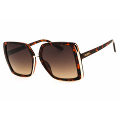 Guess Factory Women's Sunglasses - Dark Havana Butterfly Shape Frame | GF00068 52F
