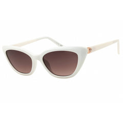 Guess Factory Women's Sunglasses - Ivory Cat Eye Shape Full Rim Frame | GF6197 25F