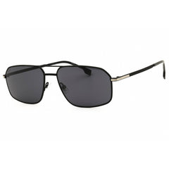 Hugo Boss Men's Sunglasses - Matte Black/Silver Pilot Full Rim Frame | 1603/S 0124 IR