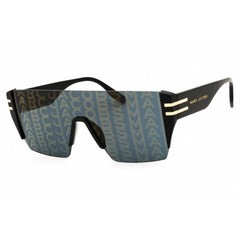 Marc Jacobs Men's Sunglasses - Gold/Black Acetate Shield Rimless Frame | 712/S 0NZU 7Y
