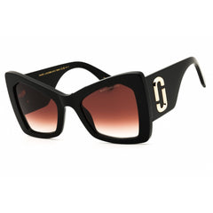 Marc Jacobs Women's Sunglasses - Black Acetate Oversized Full Rim | 761/S 0807 HA