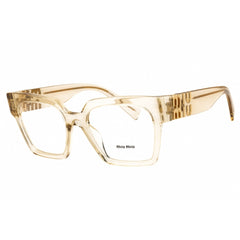 Miu Miu Women's Eyeglasses - Sand Transparent Acetate Full Rim Frame | MU 04UV 11T1O1