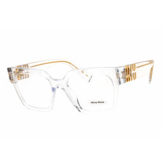 Miu Miu Women's Eyeglasses - Clear Acetate Rectangular Full Rim Frame | MU 04UV 2AZ1O1