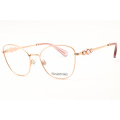 Swarovski Women's Eyeglasses - Rose Gold Metal Cat Eye Full Rim Frame | SK1034 4014
