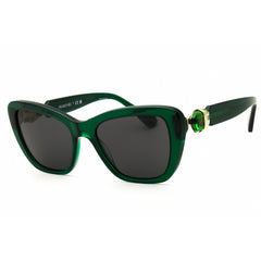 Swarovski Women's Sunglasses - Dark Green Acetate Cat Eye Full Rim | SK6018 104587
