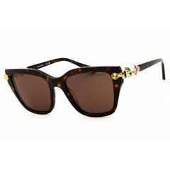 Swarovski Women's Sunglasses - Havana Acetate Rectangular Full Rim | SK6041 100273