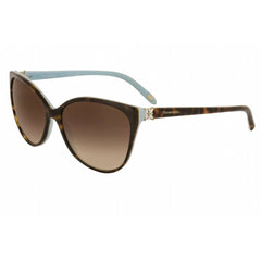 Tiffany Women's Sunglasses - Havana Acetate Cat Eye Full Rim Frame | TF4089B 81343B