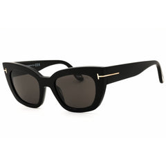 Tom Ford Women's Sunglasses - Shiny Black Acetate Full Rim Cat Eye Frame | FT1190 01A
