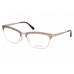 Tom Ford Women's Eyeglasses - Dark Brown Metal Full Rim Cat Eye Frame | FT5392 050