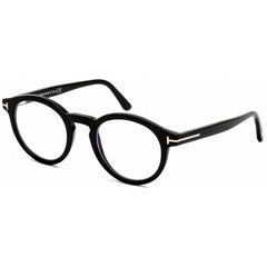 Tom Ford Unisex Eyeglasses - Black Acetate Full Rim Round Shape Frame | FT5529-B 001