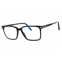 Tom Ford Men's Eyeglasses - Shiny Black Acetate Rectangular Shape Frame | FT5696-B 001