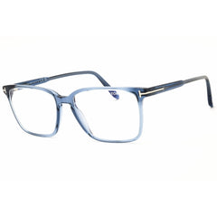 Tom Ford Men's Eyeglasses - Shiny Blue Acetate Rectangular Shape Frame | FT5696-B 090