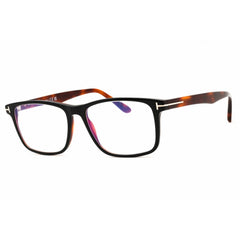 Tom Ford Unisex Eyeglasses - Black Acetate Full Rim Rectangular Frame | FT5752-B 005