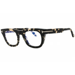 Tom Ford Men's Eyeglasses - Black Acetate Full Rim Rectangular Frame | FT5872-B 005
