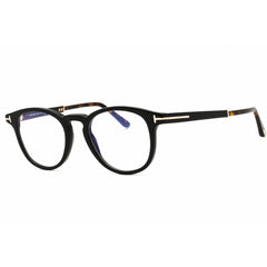 Tom Ford Unisex Eyeglasses - Black Acetate Full Rim Round Shape Frame | FT5891-B 005