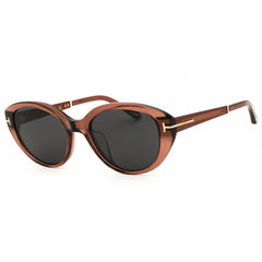 Tom Ford Women's Sunglasses - Shiny Light Brown Acetate Full Rim Frame | FT1246-K 45A