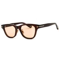 Tom Ford Unisex Sunglasses - Shiny Dark Brown Acetate Full Rim Frame | FT1353-D 48E