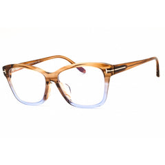 Tom Ford Women's Eyeglasses - Light Brown Acetate Cat Eye Full Rim | FT5597-F-B 047
