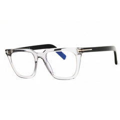 Tom Ford Men's Eyeglasses - Grey/Black Acetate Rectangular Full Rim | FT5963-B 020