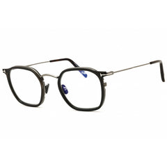 Tom Ford Men's Eyeglasses - Grey Metal Round Shape Full Rim Frame | FT5974-B 020