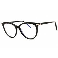 Tom Ford Women's Eyeglasses - Shiny Black Acetate Cat Eye Full Rim | FT5990-B 001