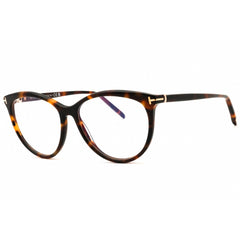 Tom Ford Women's Eyeglasses - Dark Havana Acetate Cat Eye Full Rim | FT5990-B 052