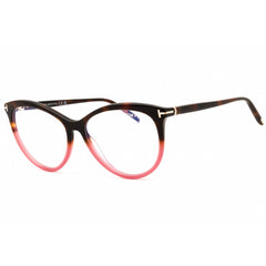 Tom Ford Women's Eyeglasses - Havana/Pink Acetate Cat Eye Full Rim | FT5990-B 056